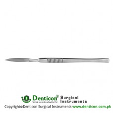 Bergmann Dissecting Knife / Opreating Knife With Metal Handle Stainless Steel, 14 cm - 5 1/2"